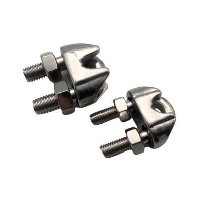 Silvery Finish Stainless Steel Wire Rope Clamp for Lifting and Rigging Hardware Needs