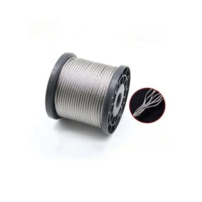 ভালো দাম 1x12 7x7 7x19 4mm 5mm 6mm 8mm 10mm A2 A4 304 316 বিমান স্টেইনলেস স্টীল তারের দড়ি অনলাইন