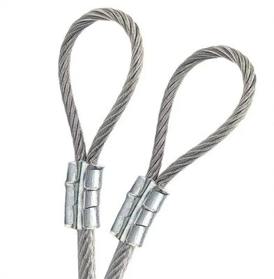 ভালো দাম Non-Alloy Stainless Steel Custom 7x7 7x19 Wire Rope Sling for Industrial Lifting Needs অনলাইন