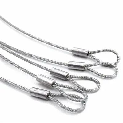 ভালো দাম Stainless Steel 7x7 6x36 Dia 8mm IWRC RHRL Hard Soft Eye Finish Ungalvanized Wire Rope Sling অনলাইন
