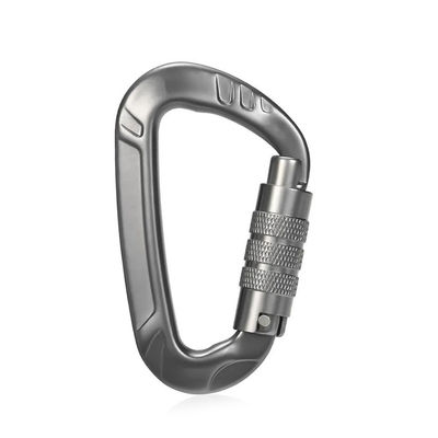 ভালো দাম 12KN Aluminum Camping Carabiner Snap Hook for Climbing OEM Accepted অনলাইন