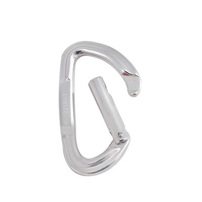 ভালো দাম Heavy Duty 22KN D Shape Climbing Carabiner with Straight Gate and Aluminium Alloy অনলাইন