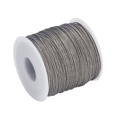 ভালো দাম 200fts 304 Stainless Steel Cable Wire Rope Strength Cable for Clothes Line Wires Outdoor Yard Craft Trellis Wire 0.8mm অনলাইন