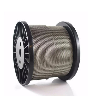 ভালো দাম 6 মিমি 6x19 Fc 304 7x19 IWRC 10 মিমি 12 মিমি Ungalvanised ইস্পাত তারের দড়ি ক্যাবল ±1% সহনশীলতা অনলাইন