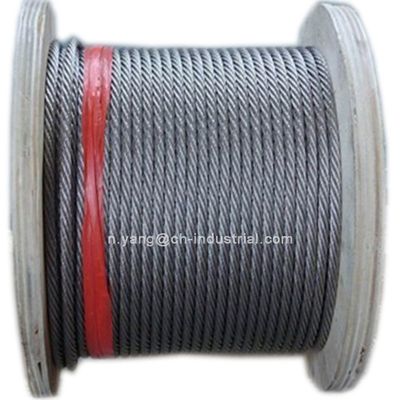 ভালো দাম 6x12 7FC তারের দড়ি 8mm কঠিন অবস্থার জন্য গ্যালভানাইজড স্টীল দড়ি অনলাইন
