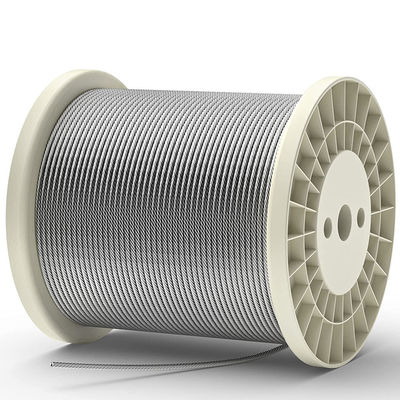 ভালো দাম স্টেইনলেস স্টীল এয়ারক্রাফট তারের T316 7x7 স্টিলের তারের দড়ি ডেকিং রেলিং সিস্টেমের জন্য 7 * 7 1/8 