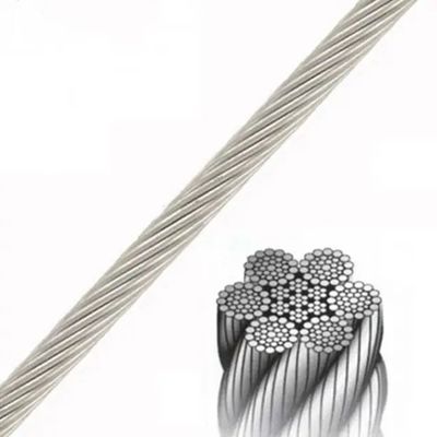 ভালো দাম তারের দড়ি Non Rotating 1x19 Guy Wire Galvanized Braided Anti Twisting High Tensile Steel Wire Rope Germany DIN Standard Bright Aircraft Steel Cable অনলাইন