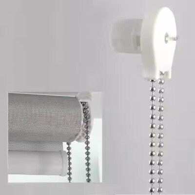 ভালো দাম পাইকারি রোলার শ্যাড উপাদান 4.5 * 6mm রোলার ব্লাইন্ড বল চেইন ব্লাইন্ডের জন্য ধাতব মণির চেইন অনলাইন