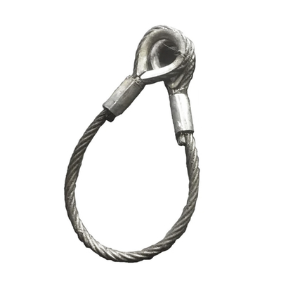 ভালো দাম Galvanized Crane Wire Rope 6*26 6*37 Lifting Slings Loop Handling Slings for Boat অনলাইন