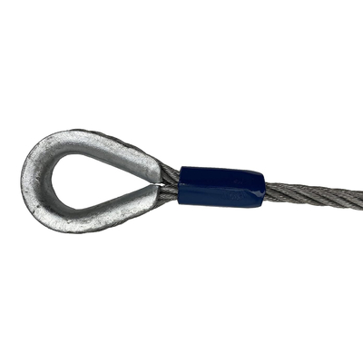 ভালো দাম Factory Price Tower Crane Wire Rope Sling 1770 Galvanized Carbon Steel Iwrc Wire Rope Sling 6*37 Sling অনলাইন