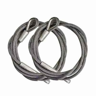 ভালো দাম Galvanized Steel Wire Rope Sling for Hose Handling Cranes & Provision Cranes &Free Fall Lifeboats With Thimble অনলাইন