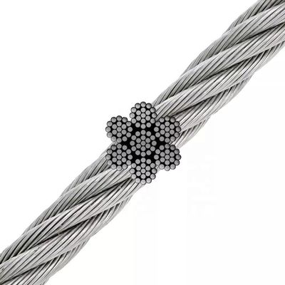 ভালো দাম কার্বন ইস্পাত দড়ি দক্ষতা জন্য 8*19S এফসি Galvanized স্টীল তারের তারের অনলাইন