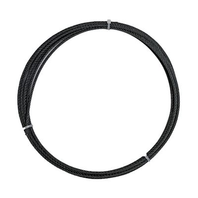 ভালো দাম ক্রেন 7x7 1/8'' AISI316 ব্ল্যাক অক্সাইড স্টেইনলেস স্টিল তারের দড়ি ডেক রেলিংয়ের জন্য এয়ারক্রাফ্ট কেবল অনলাইন