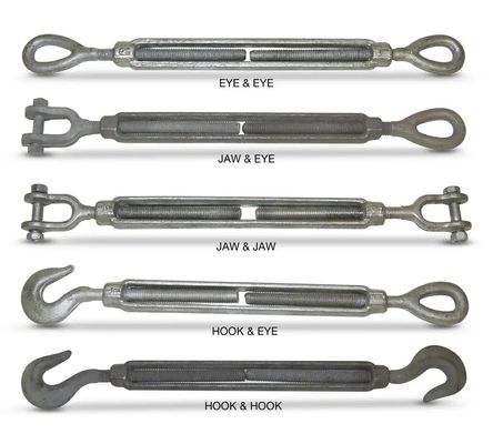 ভালো দাম Corrosion Resistant DIN1480 Grade Stainless Steel Turnbuckle For Different Sizes অনলাইন