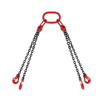 ভালো দাম 2t কার্যকরী লোড সীমা G80 G100 কালো ফিনিশ লিফটিং চেইন স্লিং হুক চেইন লিঙ্কের জন্য অনলাইন