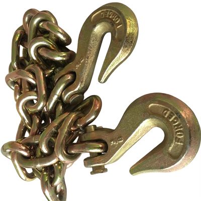 ভালো দাম 2t Working Load Limit Zinc Plated G70 Binder Chain With 2 Clevis Grab Hook Guaranteed অনলাইন