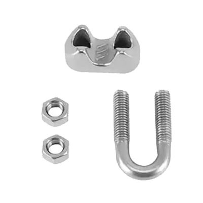 Stainless Steel Drop Forged Wire Rope Clips Boat Polish Finish Italian Type