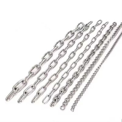 ভালো দাম Long Service Life Customized DIN763 766 304 316 Stainless Steel Link Chain for Lifting অনলাইন
