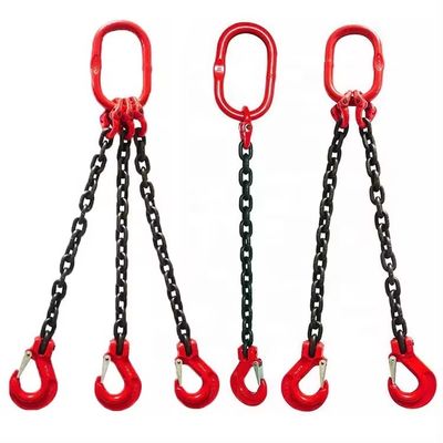 ভালো দাম Black Finish Lifting Chain Sling Hook Crane G80 Manganese Steel Chain Lifting Tool অনলাইন