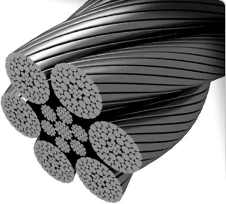 ভালো দাম ভারী-শুল্ক উত্তোলন অ্যাপ্লিকেশনগুলির জন্য 32 মিমি 6xK36WS IWRC নমনীয় গ্যালভানাইজড ইস্পাত তার অনলাইন