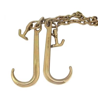 ভালো দাম G70 Lifting Truck Winch Cable V Hooks Forged Towing Chains with Welded Chain Structure অনলাইন