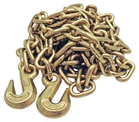 ভালো দাম Heavy Load Transportation 8mm Black Zinc Plated G70 Transport Chain with Bent Hook অনলাইন