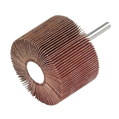 ভালো দাম 60মিমি ডিএলএ রাউন্ডেড ফ্ল্যাপ হুইল উইথ শ্যাফ্ট টেকসই এবং দীর্ঘস্থায়ী পুরুত্ব 80 120 শস্য অনলাইন