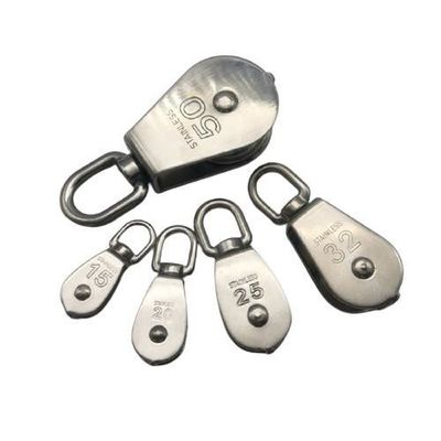 ভালো দাম নির্মাণ রিং হার্ডওয়্যার একক চাকা সুইভেল পলি ব্লক স্টেইনলেস স্টীল অনলাইন