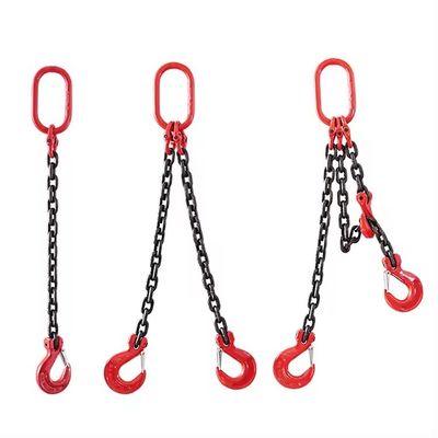 ভালো দাম Blacken Finished G80 Four Legs Safety Lifting Chain Sling for Load Lifting Capacity অনলাইন