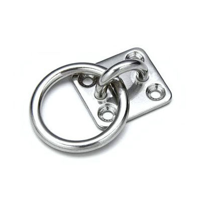 ভালো দাম Stainless Steel Round Ring Diamond Pad Eye Plate Rigging Hardware Zinc Plated Finish অনলাইন