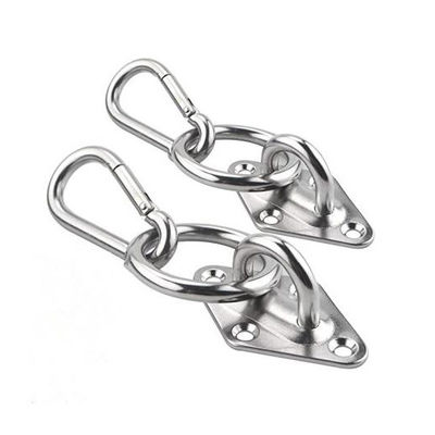 304 Stainless Steel Pad Eye Plate With Round Ring Heavy Duty Marine Deck Fittings
