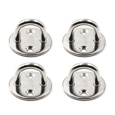 Galvanized Stainless Steel Round Eye Plate For Door Clasp And Wall Mount Hanging