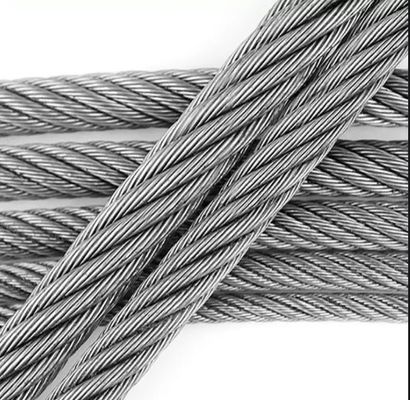 ভালো দাম 6*12 7FC 5mm 300m Coil Galvanized Wire Rope for Bunding Steel Grade Stainless Steel স্টীল গ্রেড স্টেইনলেস স্টীল বন্ধনের জন্য গ্যালভানাইজড তারের দড়ি অনলাইন