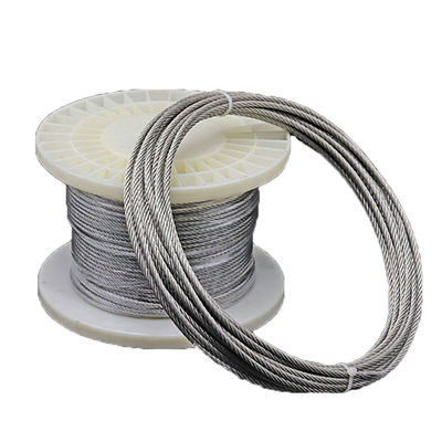 ভালো দাম 6x7/6x19/6x36 গ্যালভানাইজড ইস্পাত তারের দড়ি কেবল 1000N - 100000N টেনসাইল শক্তি অনলাইন