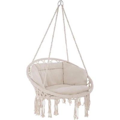 ভালো দাম Yard Garden Hammock Swing Chair Macrame Swing Hanging Chair Comfortable অনলাইন
