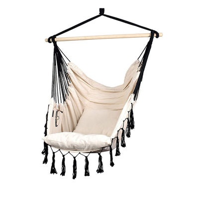 ভালো দাম Black And White Hammock Swing Chairs Indoor Hanging Chair Hammock High Strength অনলাইন