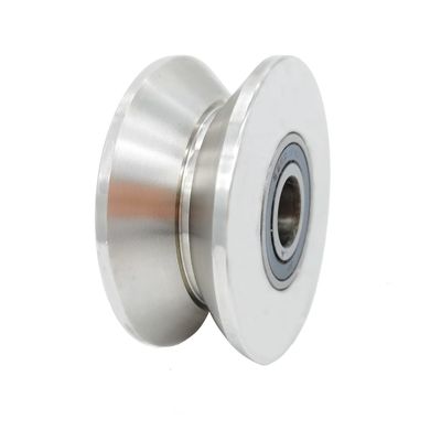 ভালো দাম V-shaped Groove Wheel Stainless Steel Rolling Door Wheel Sliding Door Wheel অনলাইন