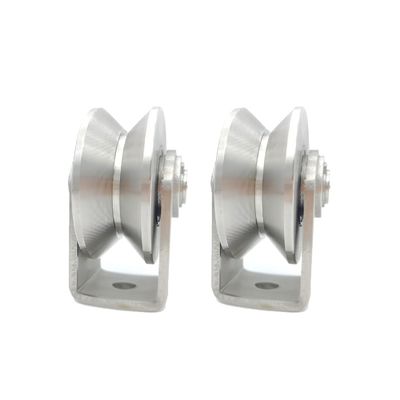 ভালো দাম Hotel And Home V Groove Gate Wheels Stainless Steel Bracket Customized অনলাইন