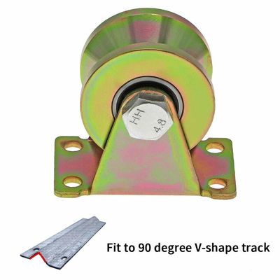 ভালো দাম Double Bearing Door Window Rollers High Strength V Groove Wheel For Industrial অনলাইন