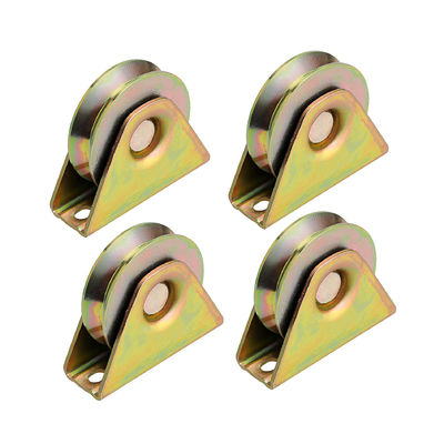 ভালো দাম Sliding Gate Color Zinc Plated V Shaped Roller Wheels For Hotel And Home অনলাইন
