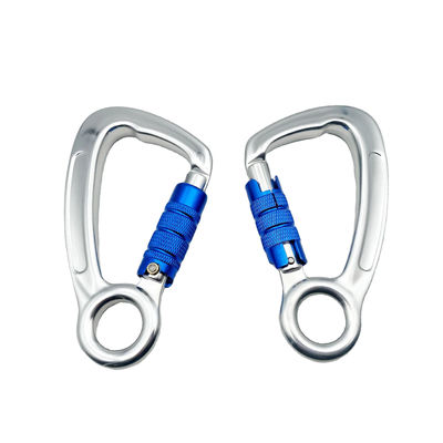 ভালো দাম Heavy Industry Aluminum Carabiner 30KN Auto Mountain Climbing Swivel Clip Snap Hook অনলাইন