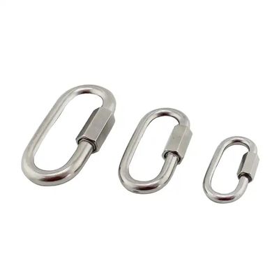 ভালো দাম Rigging Hardware 3.5mm Quick Link Stainless Steel 304 Snap Hook Carabiner C Hook অনলাইন