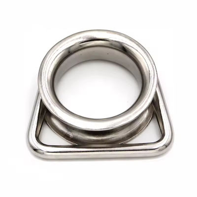 ভালো দাম SS304 316 Stainless Steel Round Thimble Sun Shade Sails Corner Link Hardware D Ring Thimble অনলাইন