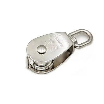 ভালো দাম AISI316 Pulley Block Wire Rope Fittings Swivel Eye Pulley Block Single Sheave Rigging Hardware অনলাইন