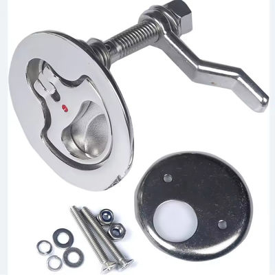 ভালো দাম Marine Hardware Aisi 316 Stainless Steel Marine Boat Hatch Latches Turning Lock Lift Handle অনলাইন