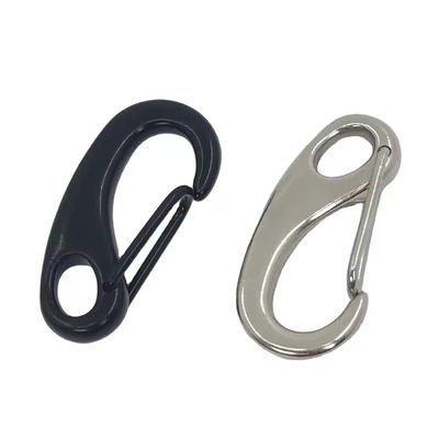 Pink Colored Stainless Steel Carabiner Egg Shaped Rigging Hardware For Keychain