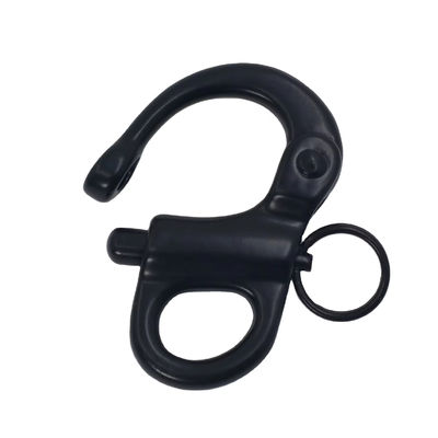 ভালো দাম Black Stainless Steel Fixed Eye Snap Shackle for Paracord Bracelet অনলাইন