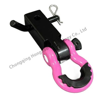 ভালো দাম Heavy Duty Forged Off Road Bow Shackle 3/4 Inch Pink Yellow Black Custom Galvanized Metric 0.5T-85T অনলাইন