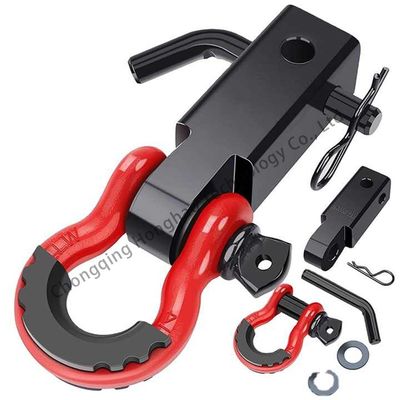 ভালো দাম Alloy Steel Off Road Bow Shackle Clevis Towing Car Plastic Protect Rigging 3/4 Inch অনলাইন