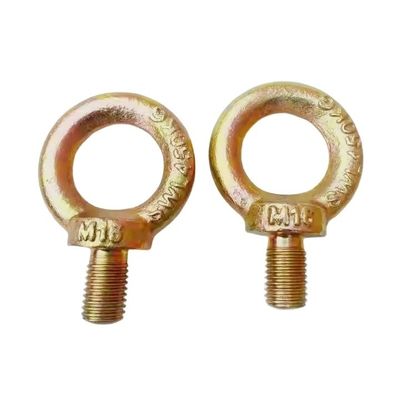 ভালো দাম টেকসই এবং মজবুত উত্তোলনের জন্য হলুদ জিঙ্ক প্লেটেড স্টিল JIS 1168 উত্তোলন আই বোল্ট অনলাইন